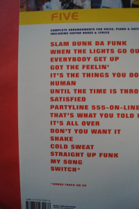 Five - Five Songbook Notenbuch Piano Vocal Guitar PVG