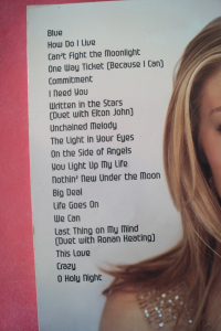 LeAnn Rimes - Greatest Hits Songbook Notenbuch Piano Vocal Guitar PVG