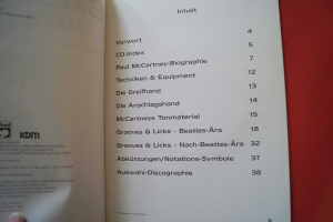 Paul McCartney - Bass Masterclass (mit CD) Notenbuch Bass