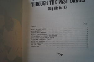 Rolling Stones - Through the Past darkly Songbook Notenbuch Piano Vocal Guitar PVG
