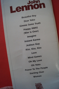 John Lennon - Paroles & Accords Songbook Vocal Guitar Chords