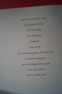 Michael Bolton - The One Thing Songbook Notenbuch Piano Vocal Guitar PVG