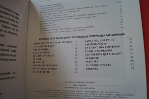 Yves Montand - Hommage Songbook Notenbuch Piano Vocal