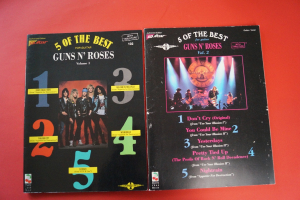 Guns n Roses - 5 of the Best Vol. 1 & 2 Songbooks Notenbücher Vocal Guitar