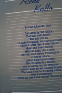 René Kollo - Künstlerportrait Songbook Notenbuch Piano Vocal