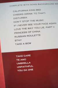 Rihanna - 15 Hits Songbook Notenbuch Easy Piano Vocal