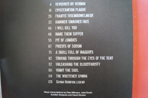 Cannibal Corpse - Best of Songbook Notenbuch Vocal Guitar