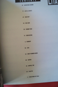 Lita Ford - Stiletto Songbook Notenbuch Vocal Guitar