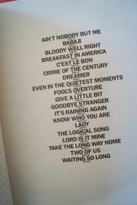 Supertramp - Anthology Songbook Notenbuch Piano Vocal Guitar PVG