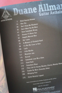 Duane Allman - Guitar Anthology Songbook Notenbuch Vocal Guitar