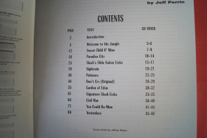 Guns n Roses - Best of (Signature Licks, mit CD) Songbook Notenbuch Guitar