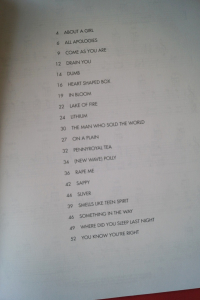 Nirvana - For Ukulele Songbook Notenbuch Vocal Ukulele