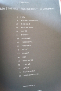 Yiruma - The Best Reminiscent 10th Anniversary Songbook Notenbuch Piano