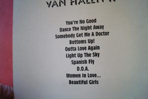 Van Halen - II Songbook Notenbuch Vocal Guitar