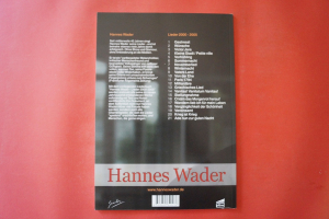 Hannes Wader - Lieder 2000-2005 Songbook Notenbuch Vocal Guitar