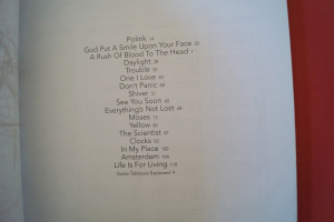 Coldplay - Live 2003 Songbook Notenbuch Vocal Guitar