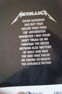 Metallica - Black Album (ältere Ausgabe) Songbook Notenbuch Vocal Guitar