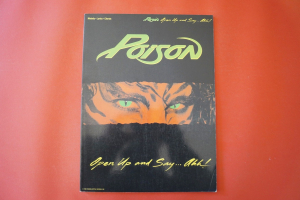 Poison - Open up and say Ahh Songbook Notenbuch Vocal Guitar