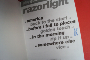 Razorlight - Play Guitar with (mit CD) Songbook Notenbuch Vocal Guitar