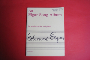 Edward Elgar - Song Album Songbook Notenbuch Piano Vocal