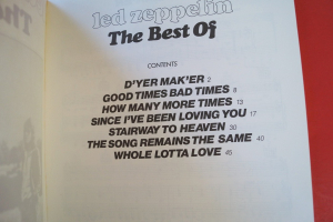 Led Zeppelin - The Best of (ältere Ausgabe) Songbook Notenbuch Piano Vocal Guitar PVG