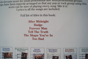 Eric Clapton - Rock Score 2 Songbook Notenbuch für Bands (Transcribed Scores)