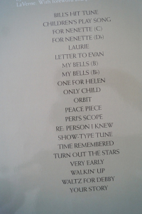 Bill Evans - Piano Solo Songbook Notenbuch Piano