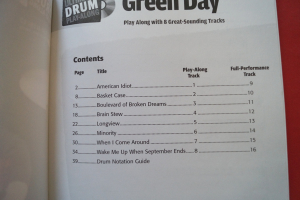 Green Day - Ultimate Drum Playalong (mit CD) Songbook Notenbuch Vocal Drums