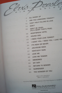 Elvis - Piano Solos (2nd Edition) Songbook Notenbuch Piano