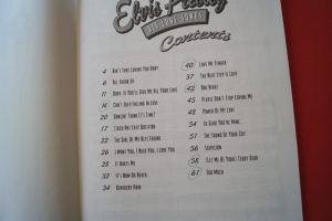 Elvis - His Love Songs Songbook Notenbuch Piano Vocal Guitar PVG