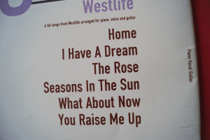 Westlife - 6 of the Best Songbook Notenbuch Piano Vocal Guitar PVG