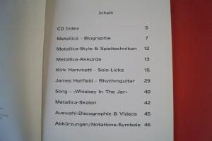 Metallica - Guitar Masterclass (mit CD) Notenbuch Guitar