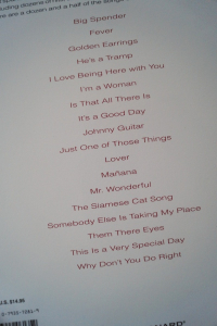 Peggy Lee - The Songbook Songbook Notenbuch Piano Vocal Guitar PVG