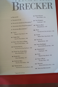 Michael Brecker - Artist Transcriptions Songbook Notenbuch Saxophone