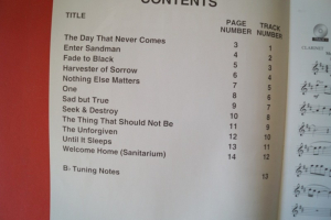 Metallica - Best of (mit CD) Notenbuch Clarinet