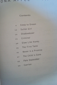Fiona Apple - Tidal Songbook Notenbuch Piano Vocal Guitar PVG