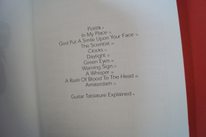 Coldplay - A Rush of Blood to the Head Songbook Notenbuch Vocal Guitar