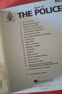 Police - The Best of (2nd Edition) Songbook Notenbuch Vocal Guitar