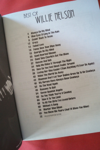 Willie Nelson - Best of Songbook Notenbuch Easy Piano Vocal