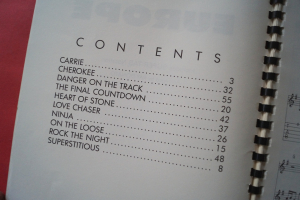 Europe - Guitar Superstar Series Songbook Notenbuch Vocal Guitar