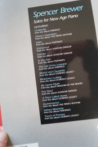 Spencer Brewer - Solos for New Age Piano Songbook Notenbuch Piano