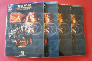 Who - Definitive Collection 1 & 2 & 3 & 4 komplett Songbooks Notenbücher Vocal Guitar