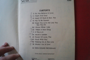 Huey Lewis - The Best of Songbook Notenbuch Easy Keyboard Vocal