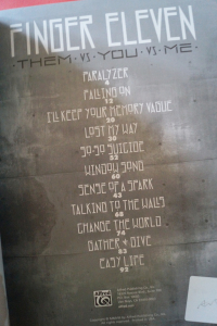 Finger Eleven - Them vs You vs Me Songbook Notenbuch Vocal Guitar