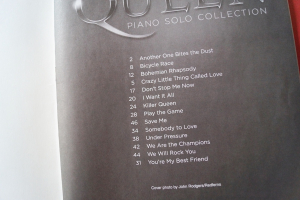 Queen - Piano Solo Collection Songbook Notenbuch Piano