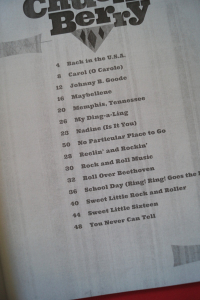 Chuck Berry - Best of Songbook Notenbuch Vocal Easy Guitar