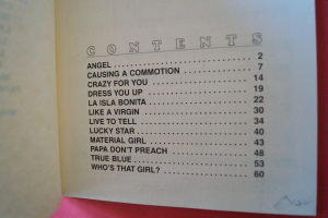 Madonna - Best of Songbook Notenbuch Piano Vocal Guitar PVG