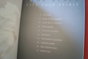 Aloe Blacc - Lift your Spirit Songbook Notenbuch Piano Vocal Guitar PVG
