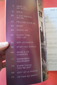 Demi Lovato - Here we go again Songbook Notenbuch Piano Vocal Guitar PVG