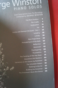 George Winston - Piano Solos Songbook Notenbuch Piano